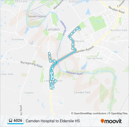 6026 Bus Line Map