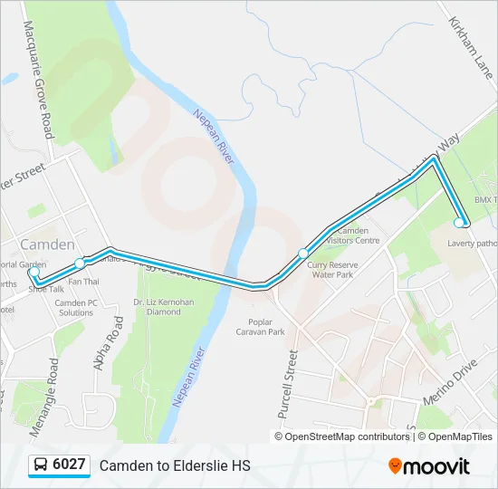 6027 Bus Line Map