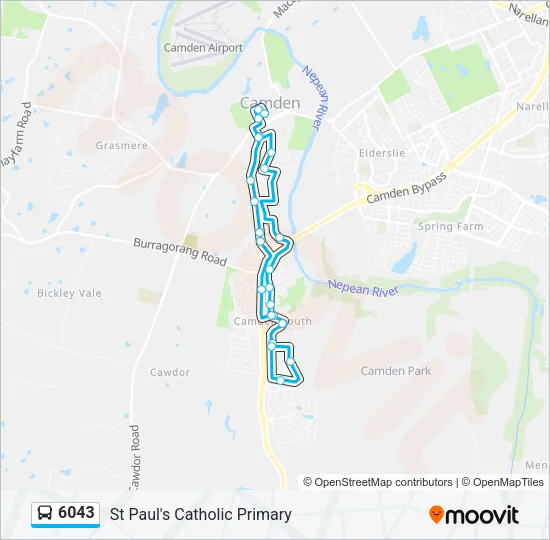 6043 Bus Line Map