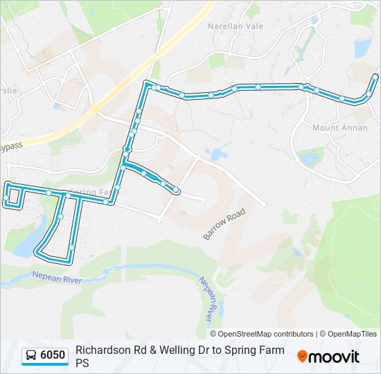 Mapa de 6050 de autobús