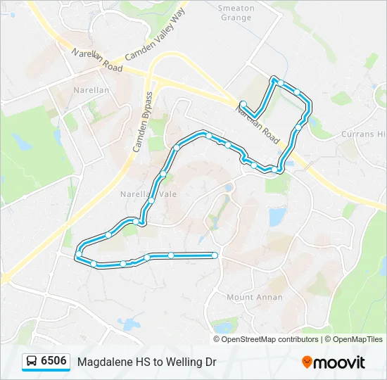 6506 Bus Line Map