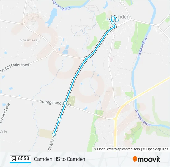 6553 Bus Line Map