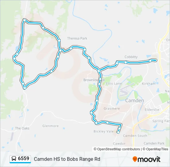 6559 Bus Line Map