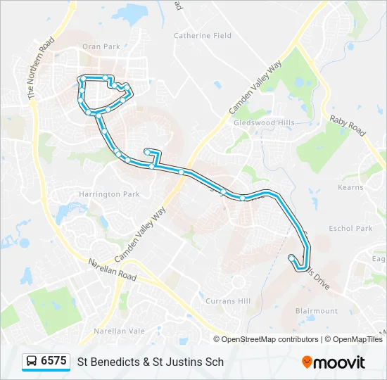 6575 Bus Line Map
