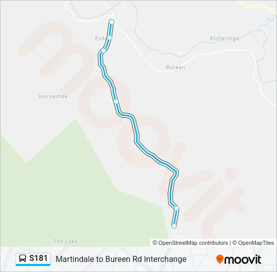 S181 Bus Line Map