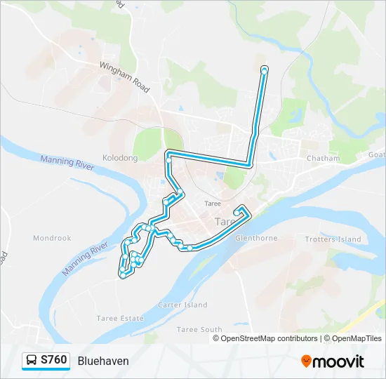 S760 Bus Line Map