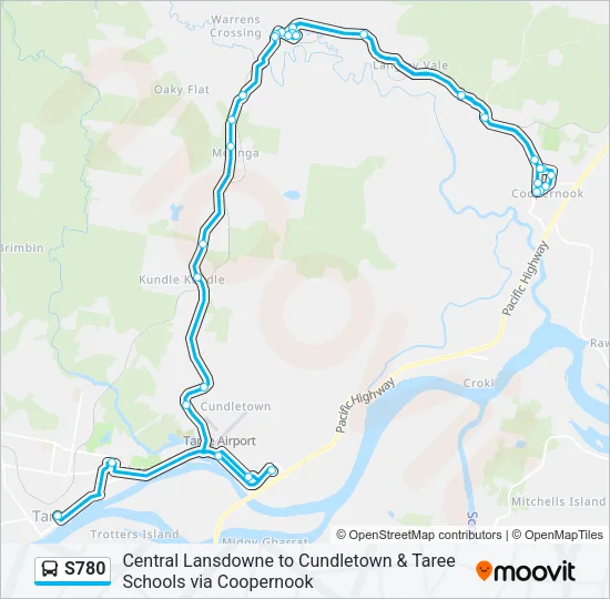 S780 Bus Line Map