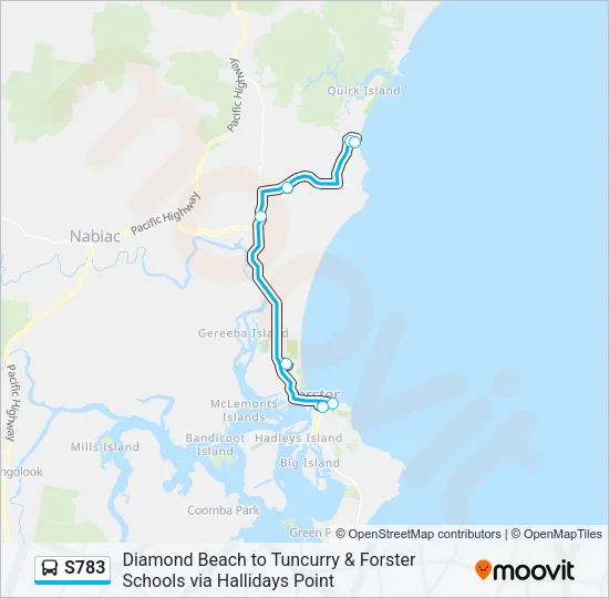 S783 Bus Line Map