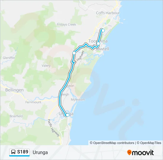 S189 Bus Line Map