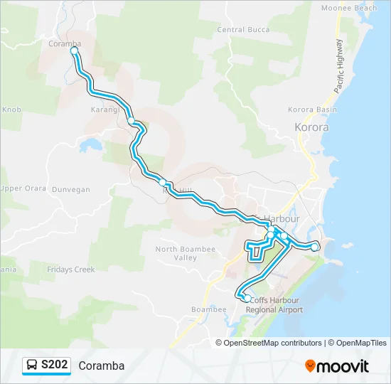 S202 Bus Line Map