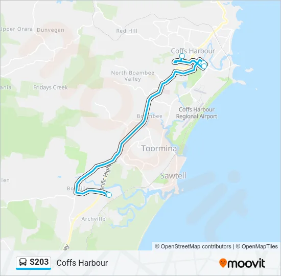 S203 Bus Line Map