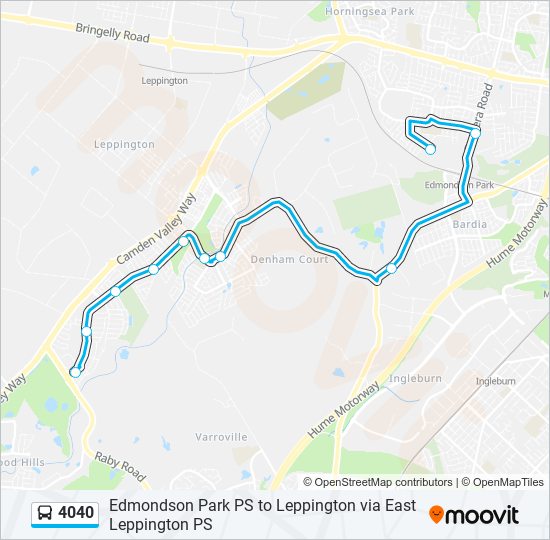 4040 bus Line Map