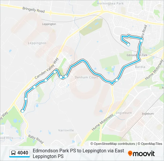 4040 Bus Line Map