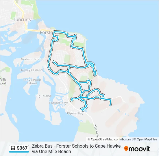 S367 Bus Line Map