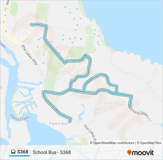 S368 Bus Line Map