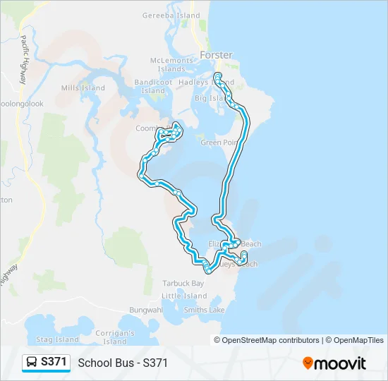 S371 Bus Line Map