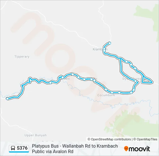 S376 Bus Line Map