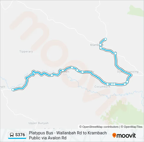 S376 Bus Line Map