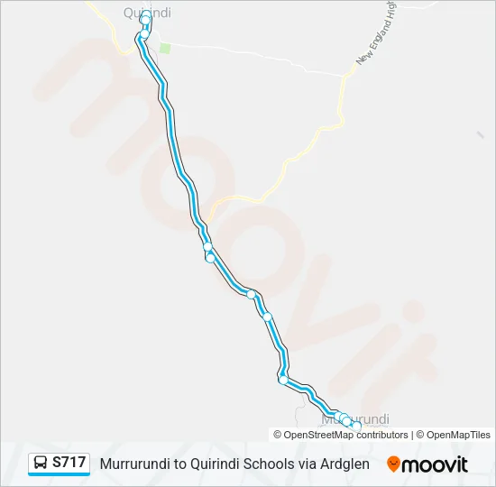 S717 Bus Line Map