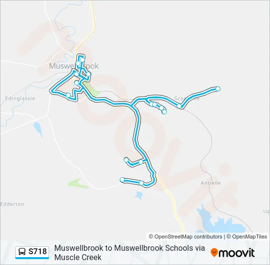 S718 Bus Line Map