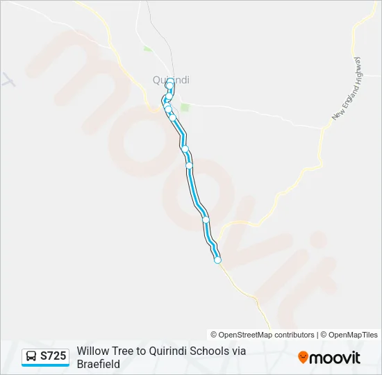 S725 Bus Line Map