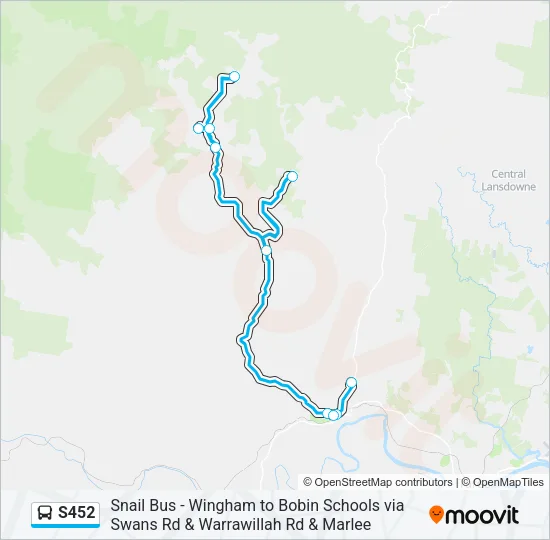 S452 Bus Line Map