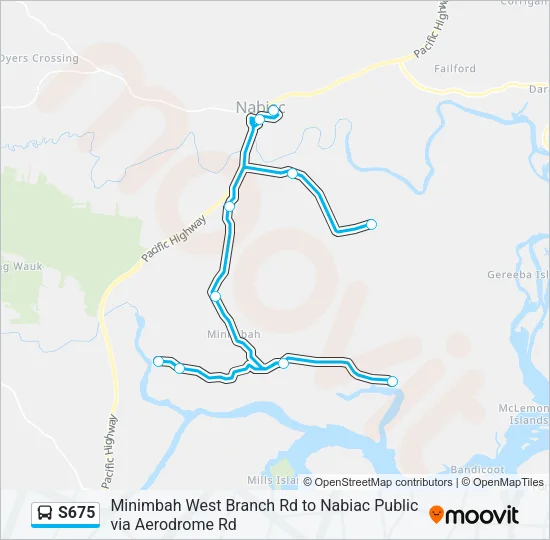 S675 Bus Line Map