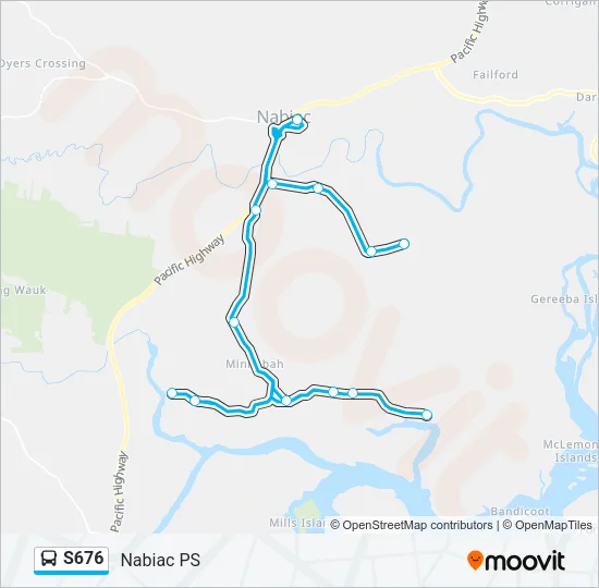 S676 Bus Line Map