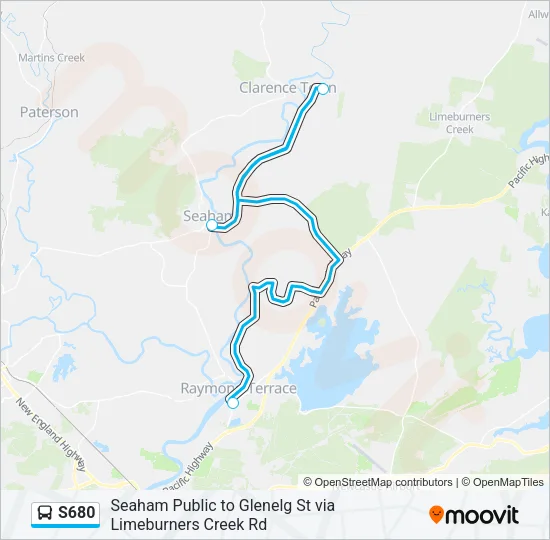 S680 Bus Line Map
