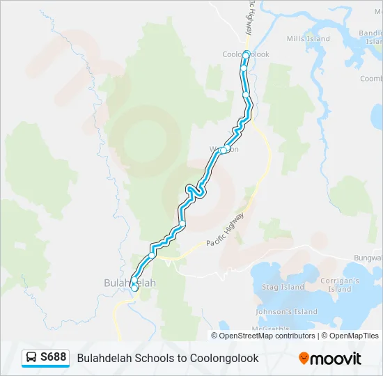 S688 Bus Line Map