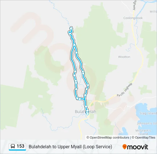 153 Bus Line Map