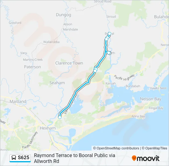 S625  Line Map