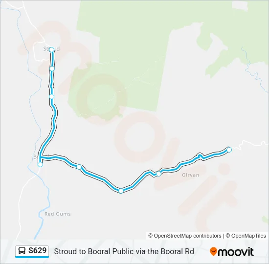 S629 Bus Line Map