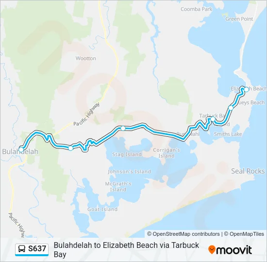 S637 Bus Line Map
