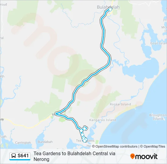 S641 Bus Line Map