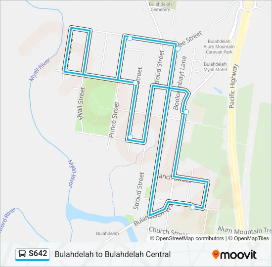 S642 Bus Line Map