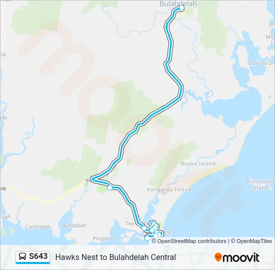 S643 Bus Line Map