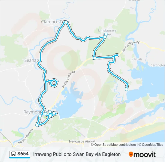 S654  Line Map