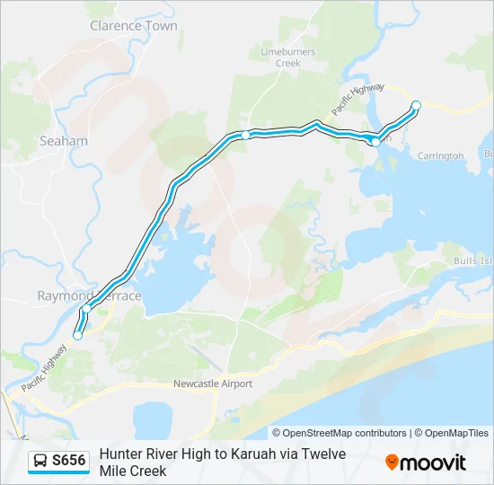 S656 Bus Line Map