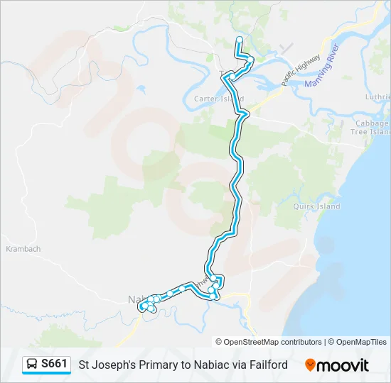 S661 Bus Line Map