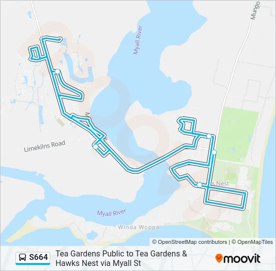 S664  Line Map