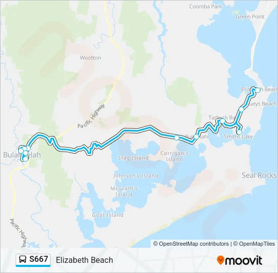 S667 Bus Line Map
