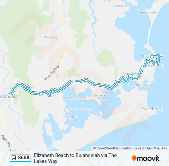 S668 Bus Line Map
