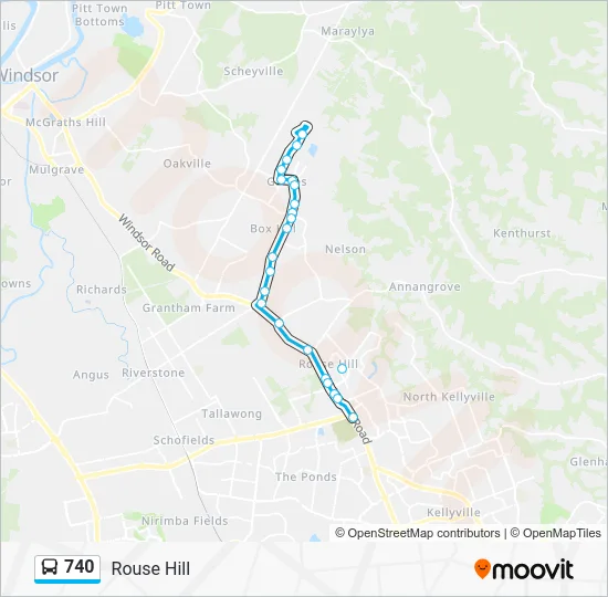 740 Route: Schedules, Stops & Maps - Rouse Hill (Updated)