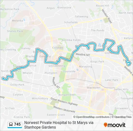 745 Route: Schedules, Stops & Maps - Bella Vista (Updated)