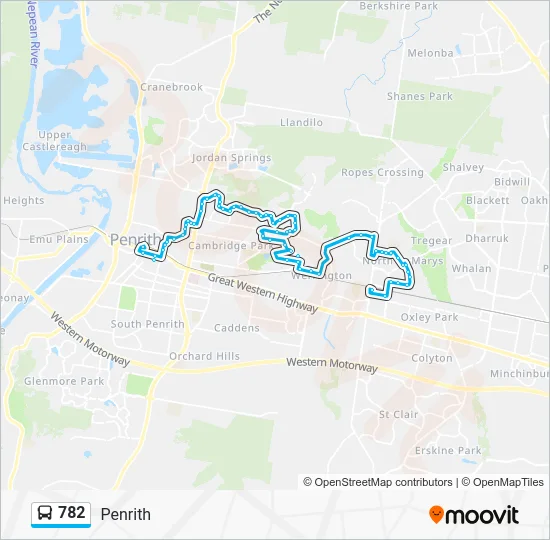 782 Route: Schedules, Stops & Maps - Penrith (Updated)