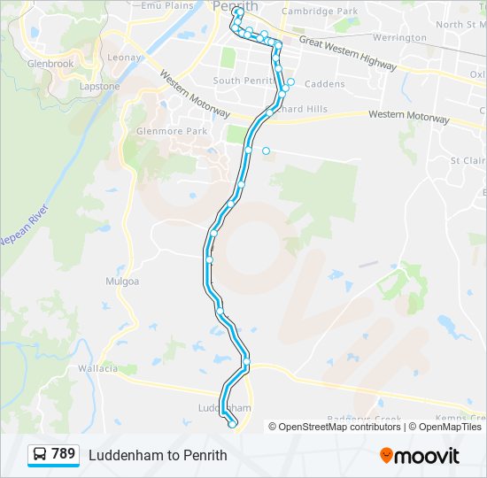 789 bus Line Map