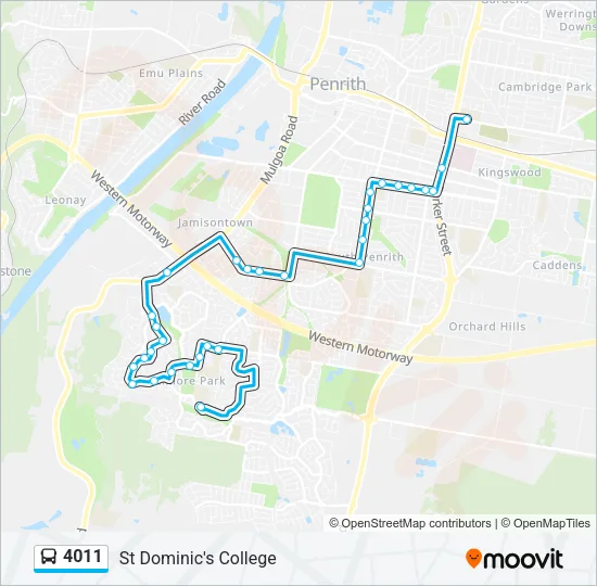 4011 Bus Line Map