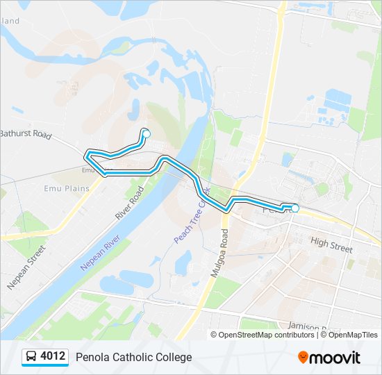 4012 bus Line Map