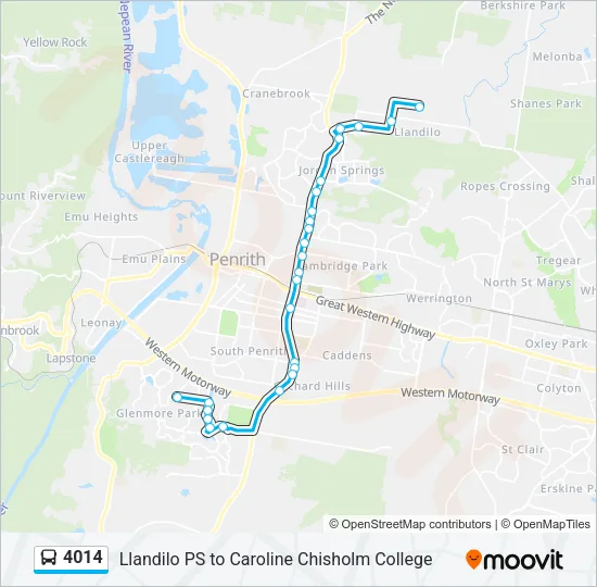 4014 Bus Line Map